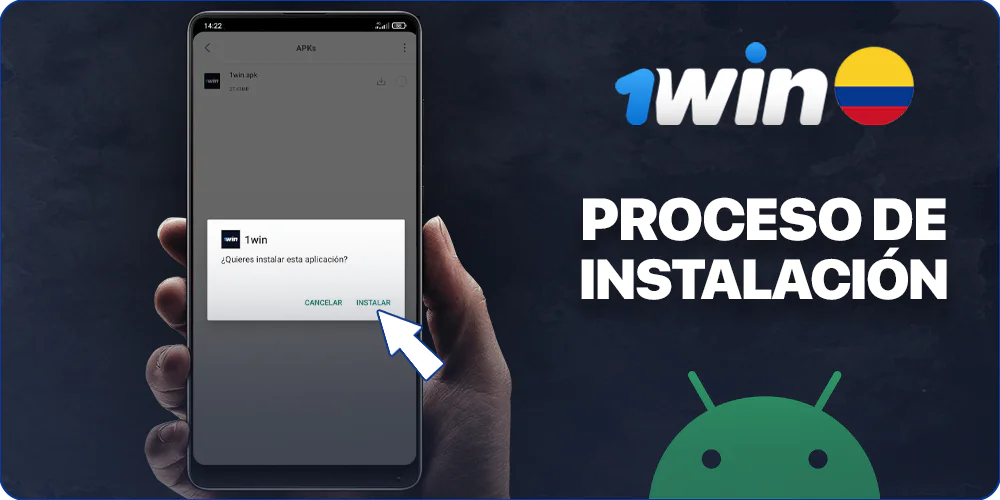 El proceso de instalación de la aplicación 1Win en Android