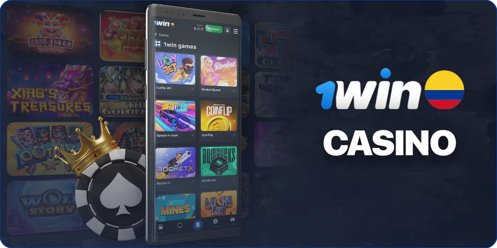Jugar a juegos de casino en la App móvil 1Win