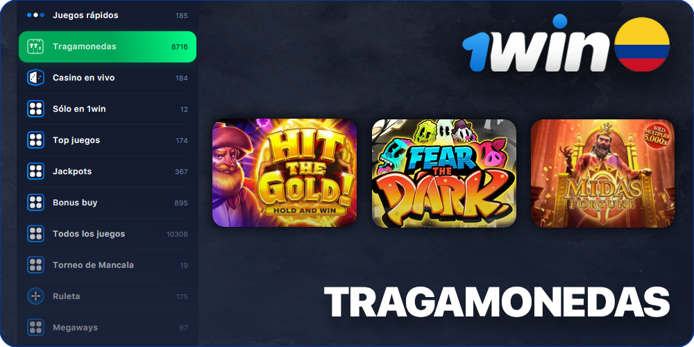 Juega a las tragaperras en 1Win Casino