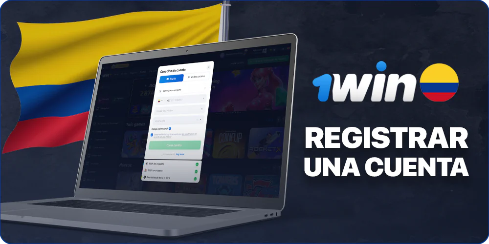 Registrar una cuenta personal 1Win en Colombia