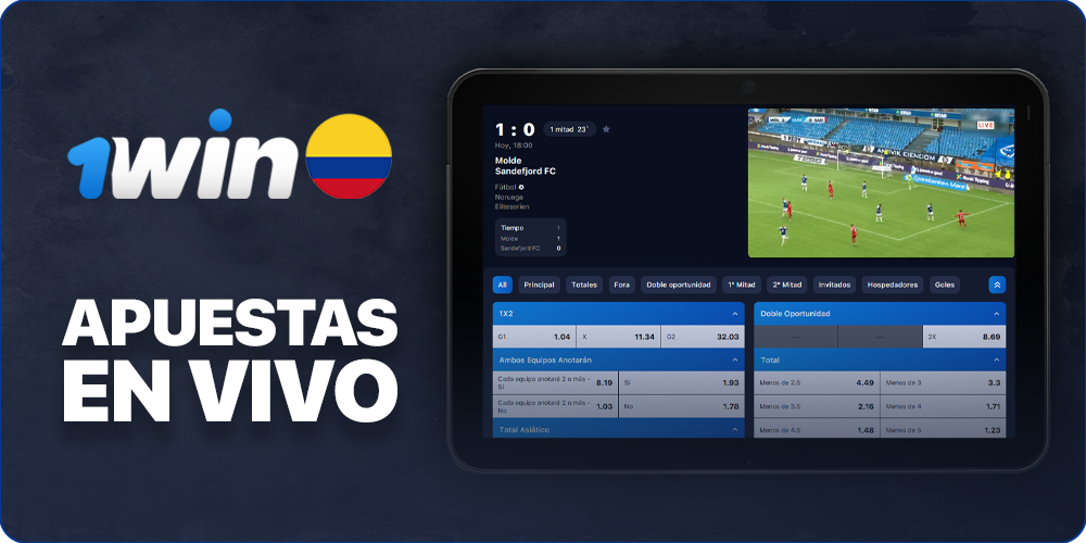 Realizar apuestas en vivo en 1win