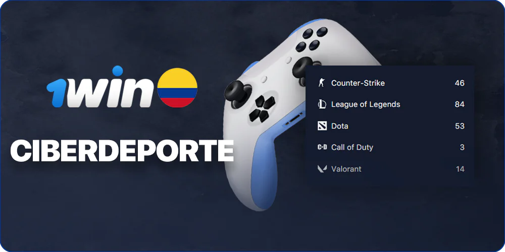 Ciberdeporte en 1Win para jugadores colombianos