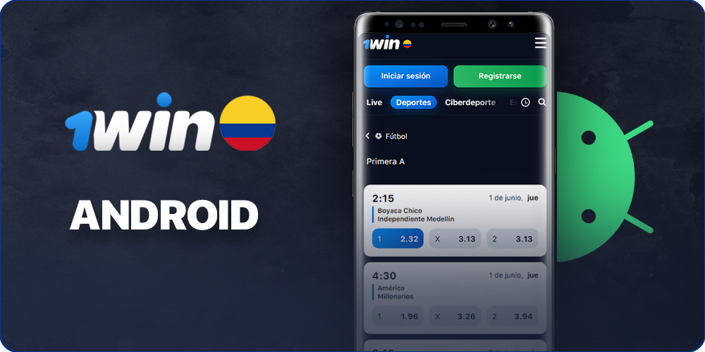 Aplicación móvil 1Win para Android