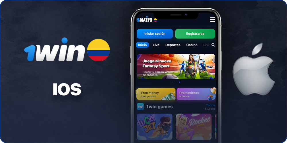Aplicación móvil 1Win para iOS
