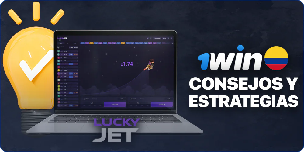 Consejos y estrategias para que los colombianos jueguen al Lucky Jet en 1Win
