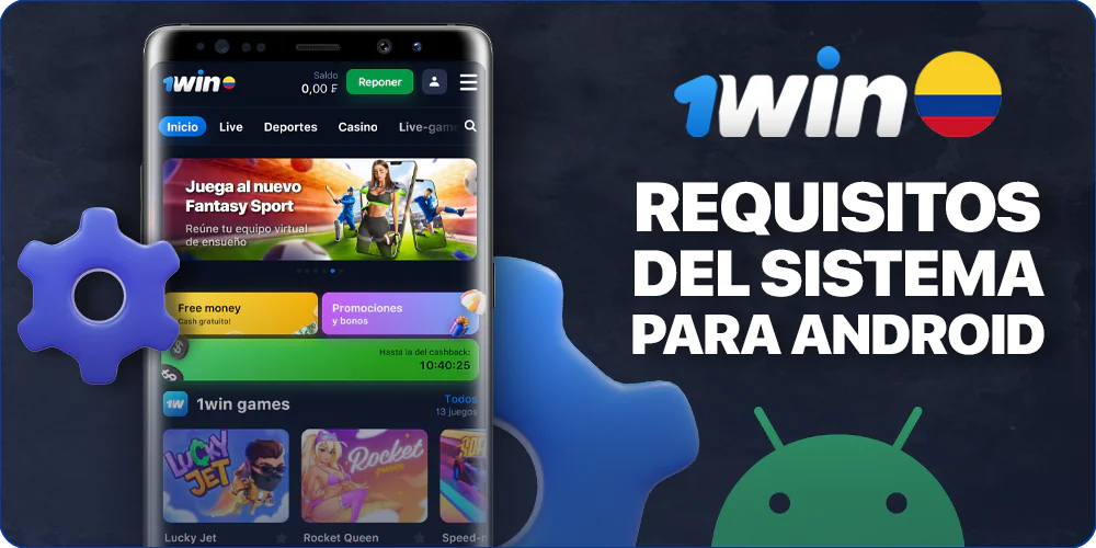 Requisitos del sistema de la app 1Win para Android